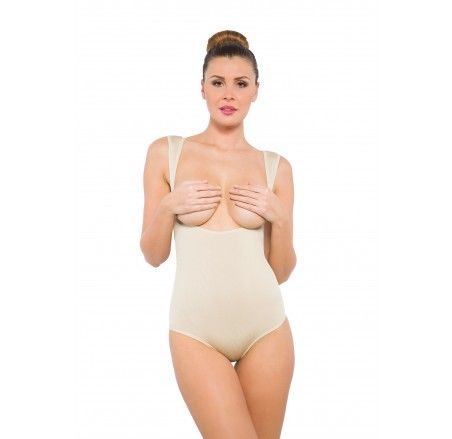 Seamless body correcting under the bust Microclima - with silver ions - short