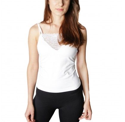 Seamless T-shirt with lace