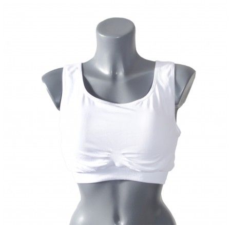 OUTLET Double seamless top with sewn-in cups