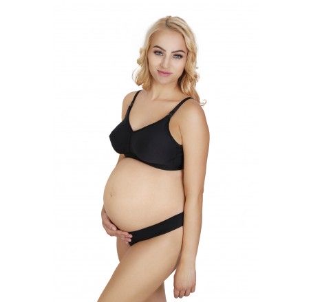 Seamless maternity thongs, low below the belly