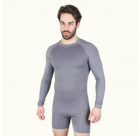 ADVENTURE seamless T-shirt with long sleeves with silver ions